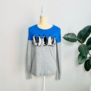 Talbots Colorblock Penguin Sweater